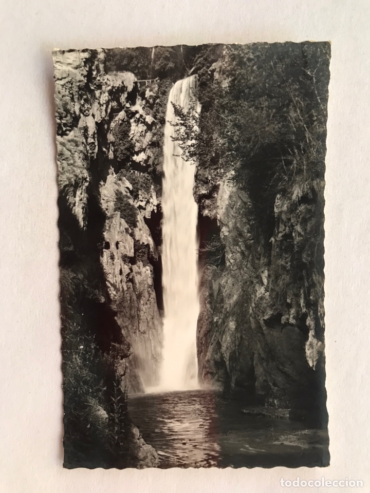 Postales: MONASTERIO DE PIEDRA. Postal. Cascada de la Cola del Caballo. Edita: Garcia Garrabella (h.1950?)