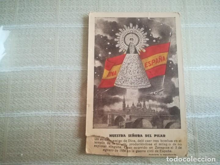 Postales: POSTAL NUESTRA SE&Ntilde;ORA DEL PILAR VIVA ESPA&Ntilde;A MIREN FOTOS