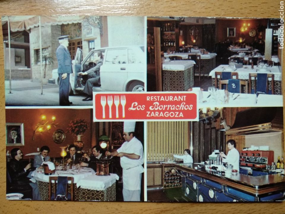 Postales: ZARAGOZA RESTAURANTE LOS BORRACHOS - Foto 1