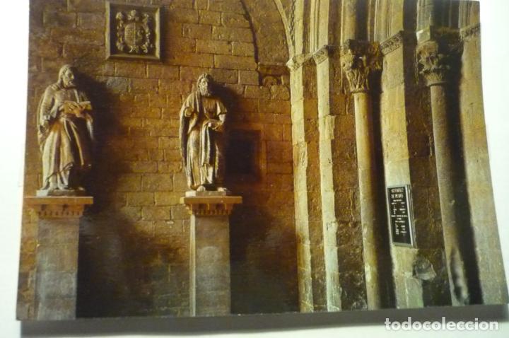 Postales: postal jaca.-portico catedral cm