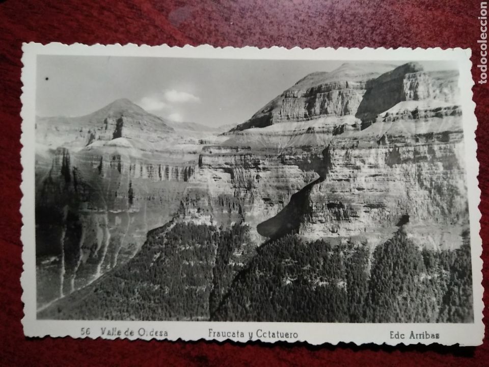 Postales: VALLE DE ORDESA N&ordm; 56 FRAUCATA Y COTATUERO .- EDICIONES ARRIBAS