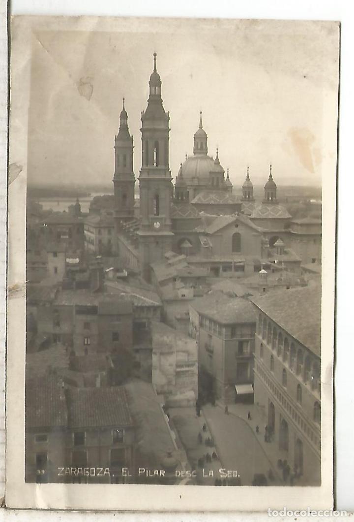 Postales: ZARAGOZA LA SEO ESCRITA DOBLECES - Foto 1