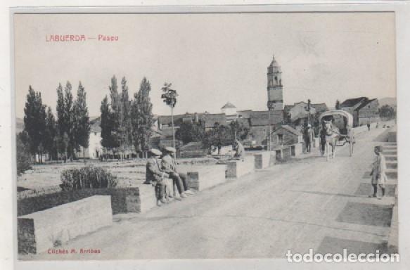 Postales: Labuerda Paseo. Clich&eacute; M. Arribas. Sin circular. - Foto 1