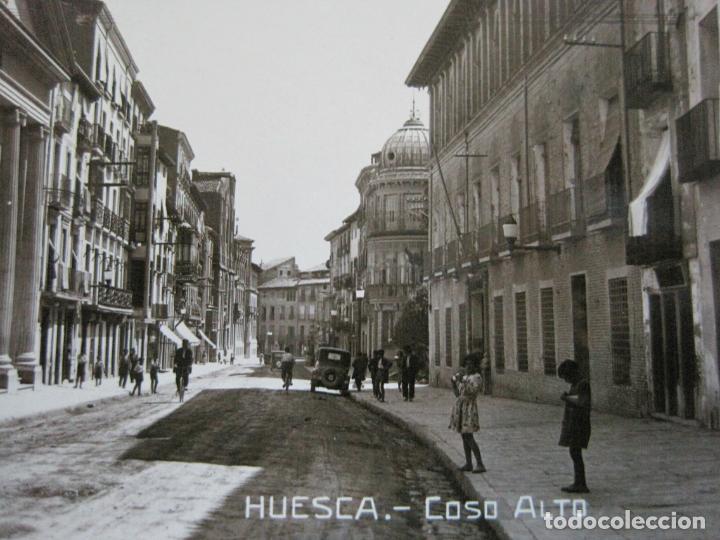 Postkarten: HUESCA-COSO ALTO-FOTOGRAFICA-POSTAL ANTIGUA-(72.673)