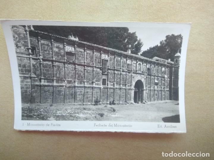 Postales: Postal monasterio de piedra, fachada