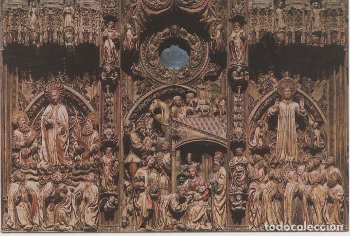 Postales: N&ordm; 214-ZARAGOZA. Catedral de la Seo. Altar Mayor. Fragmento. Sin circular. Ed. COMERCIAL GF