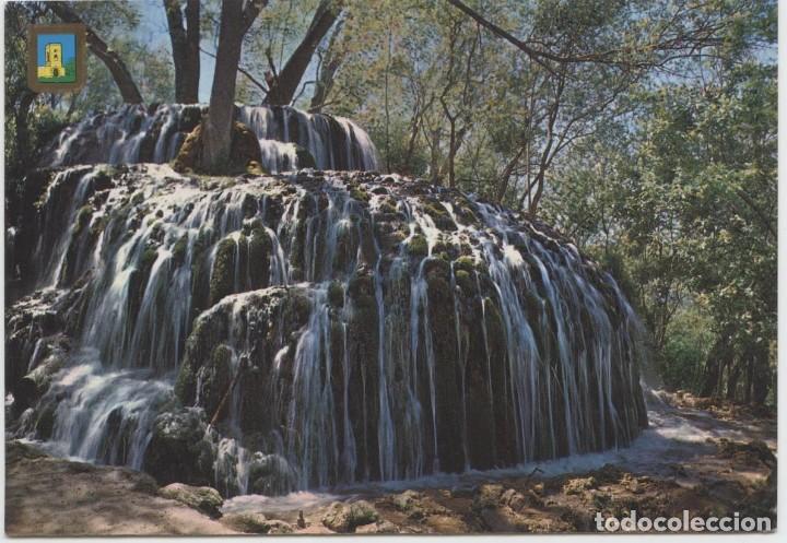 Postales: N&ordm; 7-ZARAGOZA.Monasterio de Piedra.Cascada de los Fresnos. Sin circular. Ed. COMERCIAL ESCUDO DE ORO