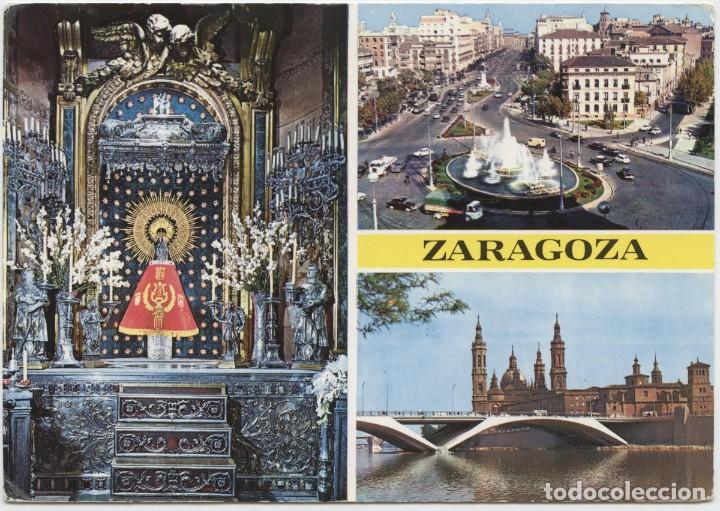 Postales: N&ordm; 42-ZARAGOZA. Diversos aspectos. Sin circular. Ed. COMERCIAL JOSAN