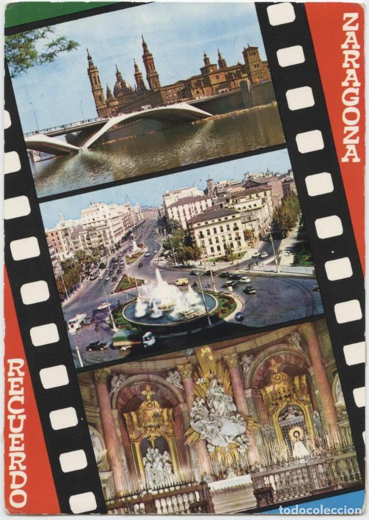 Postales: N&ordm; 105-ZARAGOZA. Diversos aspectos. Sin circular. Ed. COMERCIAL JOSAN