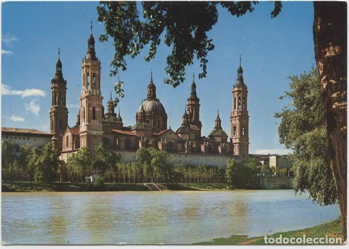 Postales: N&ordm; 2.020-ZARAGOZA. Bas&iacute;lica de Nuestra Se&ntilde;ora del Pilar y r&iacute;o Ebro.Sin circular. EDICIONES ARRIBAS