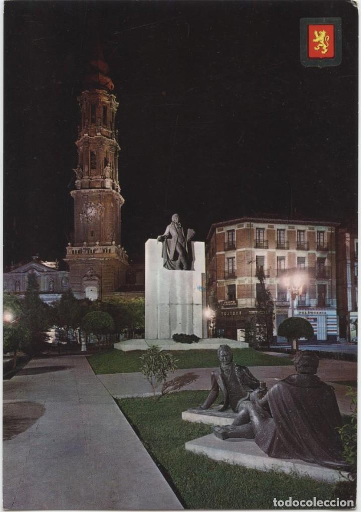 Postales: N&ordm; 335-ZARAGOZA. Monumento a Goya y Catedral de la Seo. Sin circular. Ed. A.SUBIRATS CASANOVAS