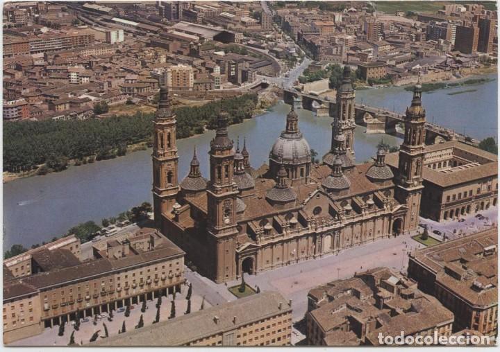 Postales: N&ordm; 86-ZARAGOZA. Bas&iacute;lica del Pilar y R&iacute;o Ebro. Sin circular. Ed. COMERCIAL JOSAN