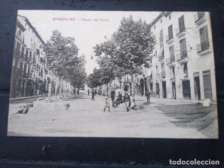 Postales: Barbastro Paseo del Coso. Sin circular. - Foto 1