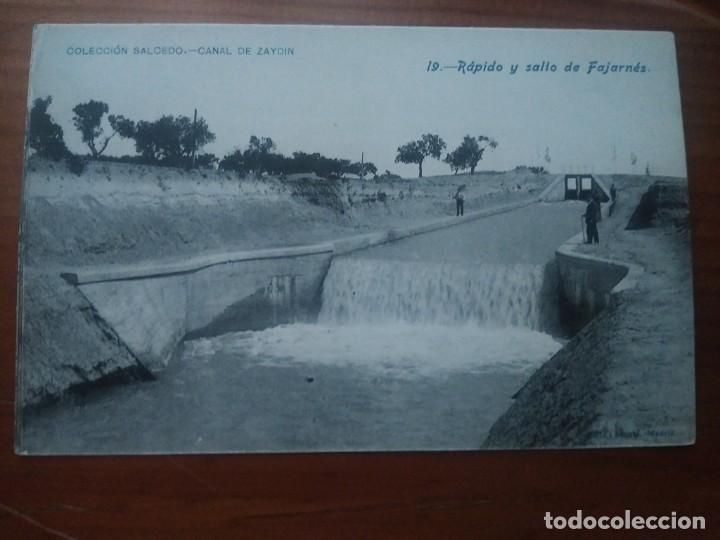 Postcards: Colecci&oacute;n Salcedo. Canal de Arag&oacute;n y Catalu&ntilde;a. 19 R&aacute;pido y Salto de Fajarnes.. Fot Lacoste.