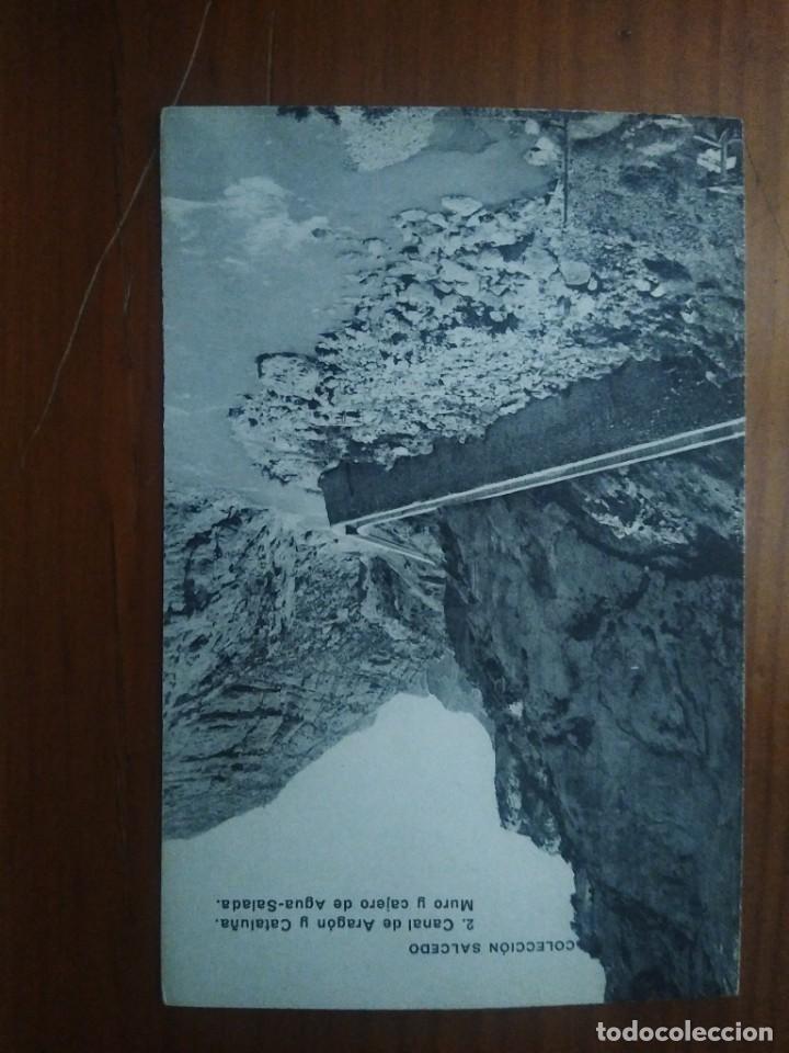Postcards: Colecci&oacute;n Salcedo. Canal de Arag&oacute;n y Catalu&ntilde;a. 2 Muro y cajero de agua salada . Fot Lacoste.