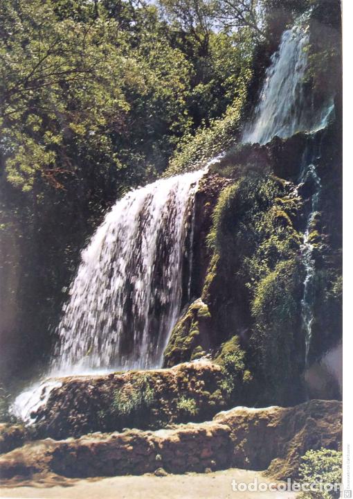 Postales: Monasterio de Piedra. 44 Cascada Trinidad. Garc&iacute;a Garrabella. Nueva. Color