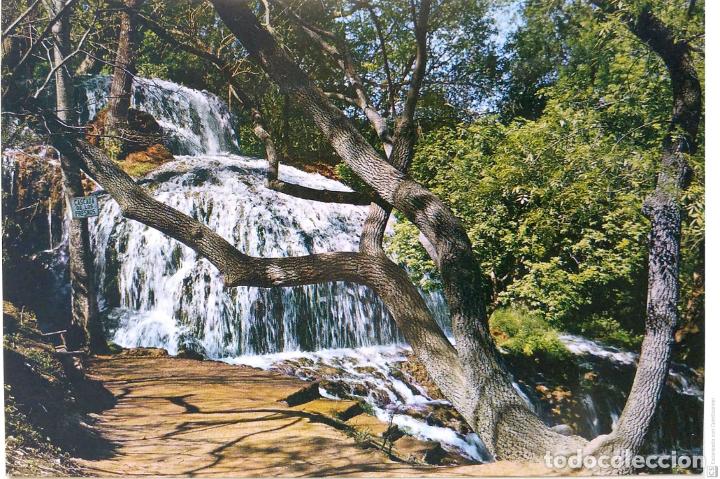 Postales: Monasterio de Piedra. 37 Cascada de Los Fresnos. Estuche de Oro. Nueva. Color