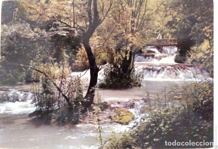Postales: Monasterio de Piedra. 14 Los Vadillos. Garc&iacute;a Garrabella. Usada con sello. Color. Dorso con se&ntilde;ales