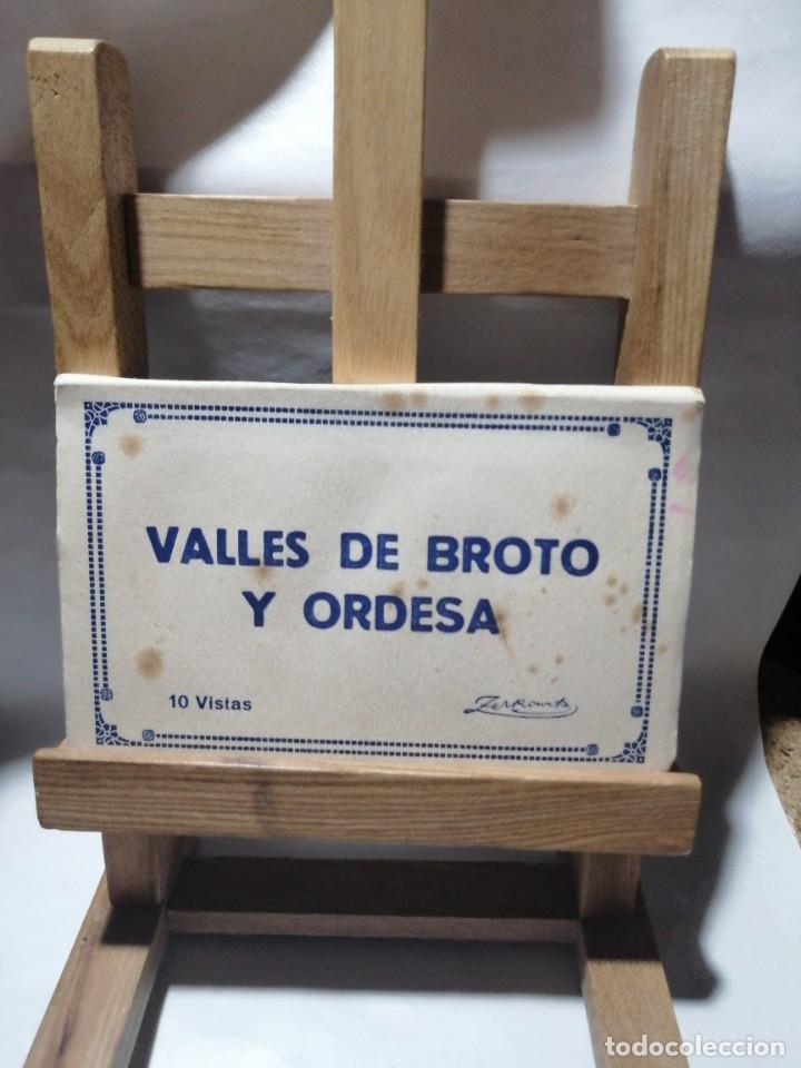 Postales: POSTAL VALLES DE BROTO Y ORDESA 10 VISTAS. ZERKOWITZ.