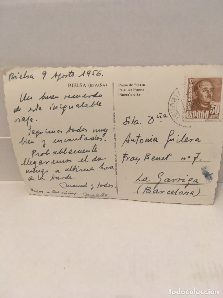 Postales: POSTAL DE BIELSA A&Ntilde;OS 50 - Foto 2
