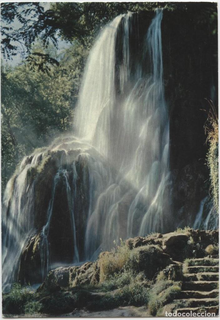 Postales: N&ordm; 4-ZARAGOZA. Monasterio de Piedra. Cascada Trinidad. Sin circular. Ed. GARC&Iacute;A GARRABELLA