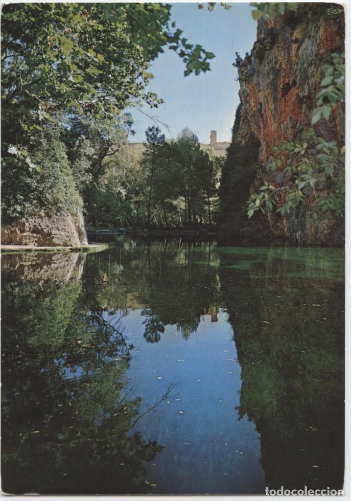 Postales: N&ordm; 8-ZARAGOZA. Monasterio de piedra. Lago del Espejo. Sin circular. EDICIONES SICILIA