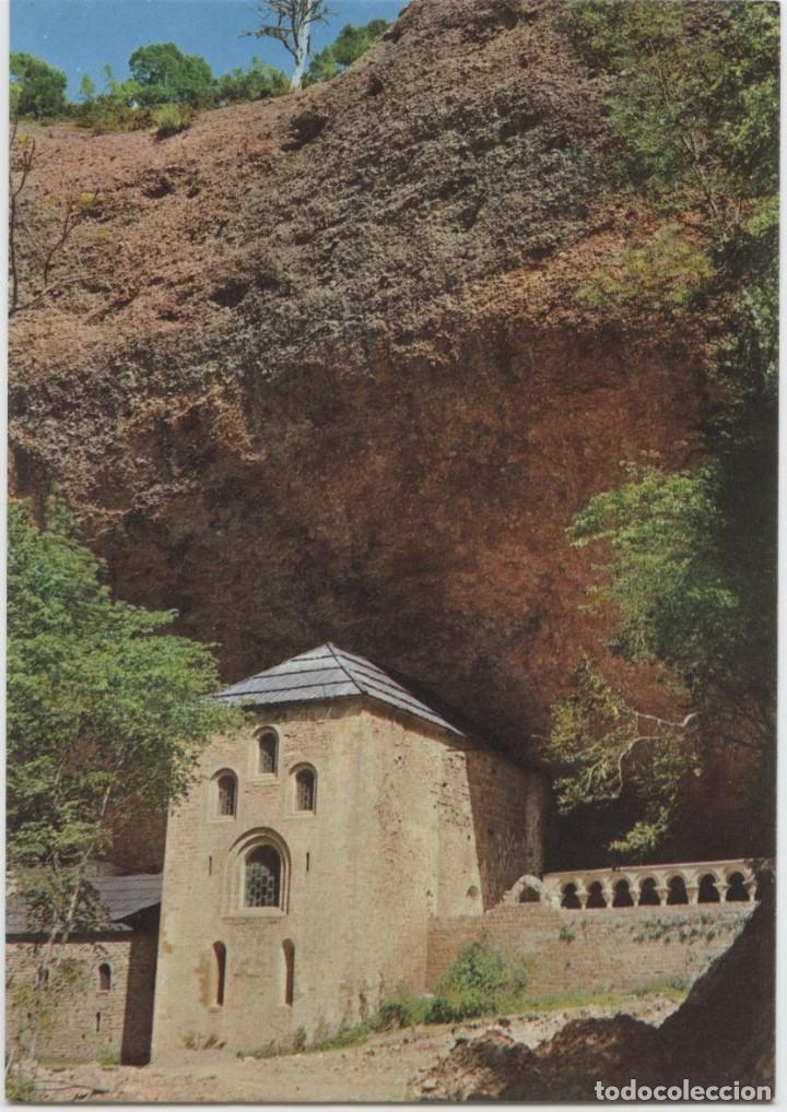 Postales: N&ordm; 107-HUESCA. Alto Arag&oacute;n. San Juan de la Pe&ntilde;a. Vista del...Sin circular. Ed. I.PAPELERA OSCENSE