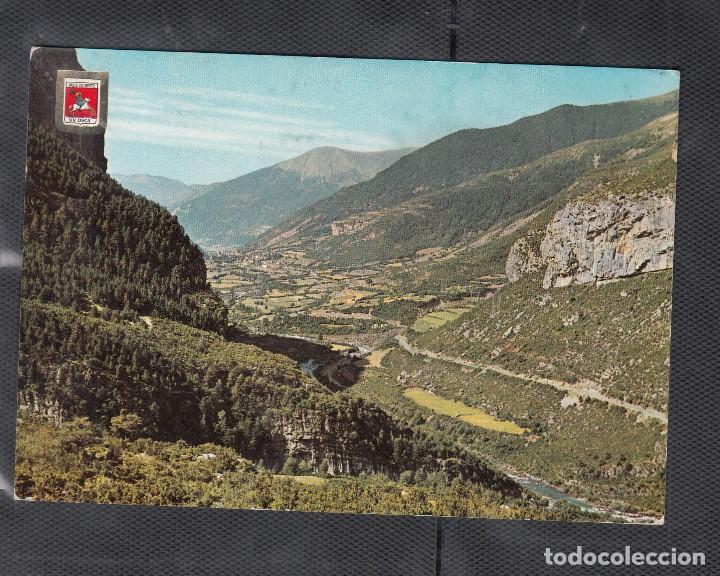 Postales: 432. VALLE DE BROTO. R&Iacute;O ARA. AL FONDO TORLA