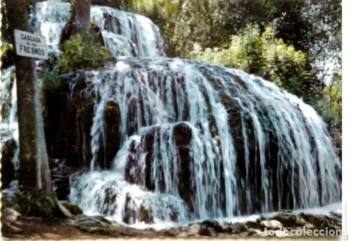 Postales: Monasterio de Piedra. 15 Cascada de Los Fresnos. Garc&iacute;a Garrabella. Nueva. Color