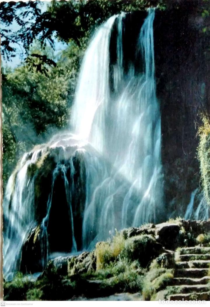 Postales: Monasterio de Piedra. 4 Cascada Trinidad. Garc&iacute;a Garrabella. Nueva. Color