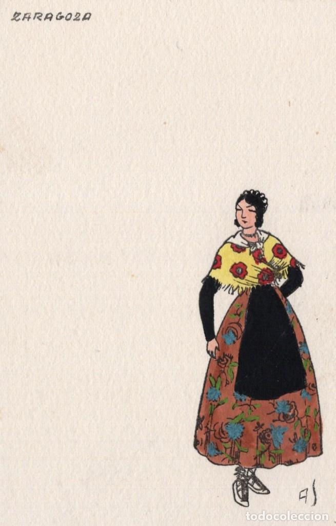 Postales: zaragoza. traje regional. as - Foto 1