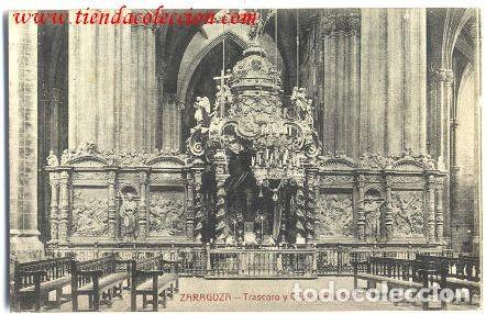 Postales: ZARAGOZA. Trascoro y Cristo de la Seo - Foto 1