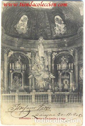 Postales: ZARAGOZA. Interior de la Capilla del Pilar. - Foto 1