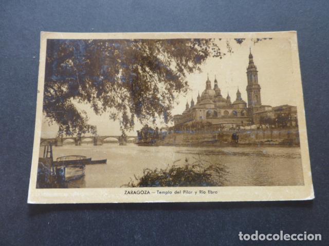 Postales: ZARAGOZA TEMPLO DEL PILAR Y RIO EBRO - Foto 1