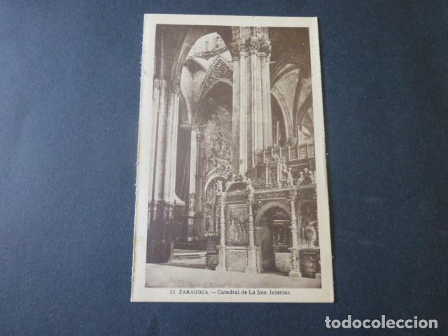 Postales: ZARAGOZA CATEDRAL DE LA SEO INTERIOR - Foto 1