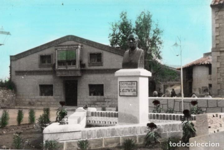 Postcards: castellote. plaza espa&ntilde;a. coloreada. bell&eacute;s