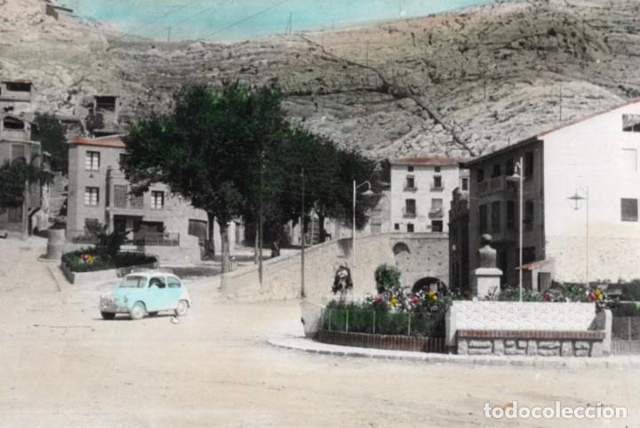 Postcards: castellote. plaza espa&ntilde;a, seta 600. coloreada. bell&eacute;s