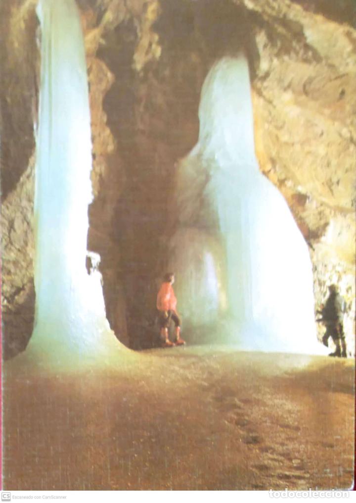 Postales: Parque Nacional de Ordesa. 38 Gruta helada de Casteret. Ediciones Sicilia. Nueva. Color