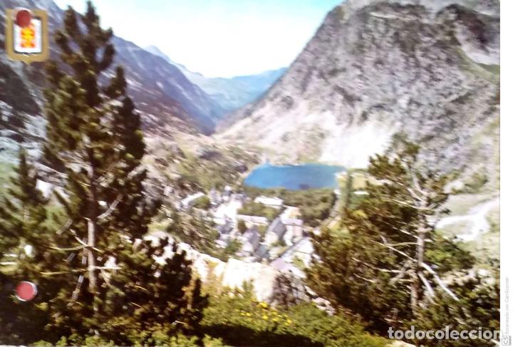 Postales: Balneario de Panticosa. 1647 Vista panor&aacute;mica. Escudo de Oro. Nueva. Color. Ver foto por agujeros de