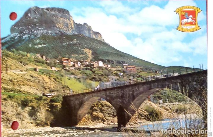 Cartoline: Laspu&ntilde;a. 2 Al fondo, Pe&ntilde;a Monta&ntilde;esa. En la ruta a&iacute;nsa-Bielsa. Foto pe&ntilde;arroya. Nueva. Color. Ver foto