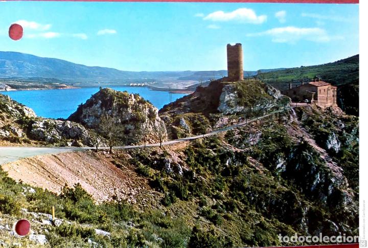 Postales: Pantano del Grado. 3 Torreciudad. Ediciones Sicilia. Nueva. Color. Ver foto por agujeros de taladro
