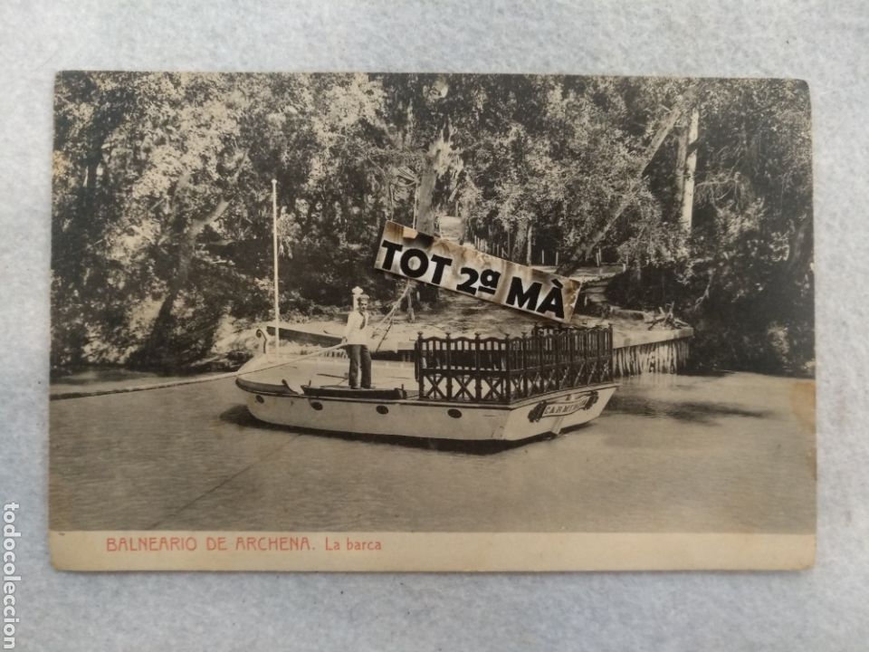 Postales: Postal Balneario Archena, la barca. Thomas. - Foto 1