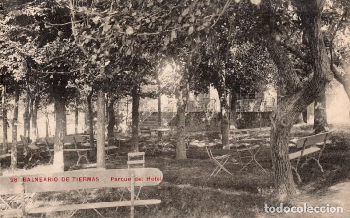 Postales: balneario de tiermas. parque - Foto 1