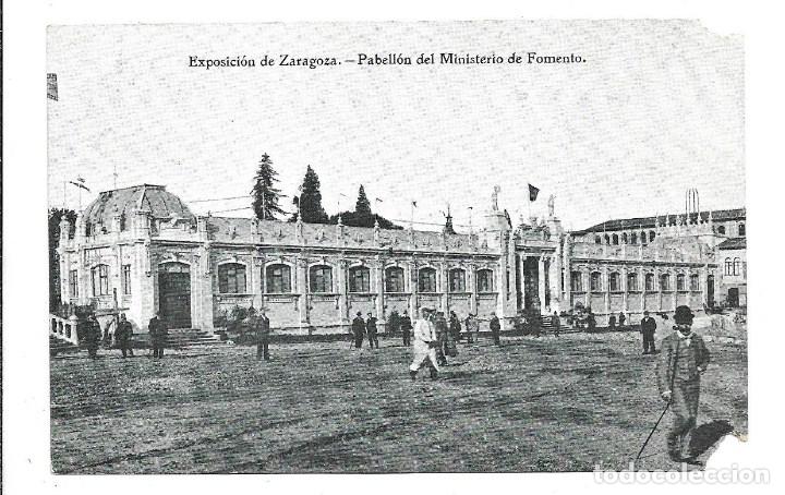 Postcards: ZARAGOZA-ANTIGUA -FOTO-POSTAL-EXPOSICION PABELLON MINISTERIO COMERCIO- IMPRENTA ALEMANA-NUEVA
