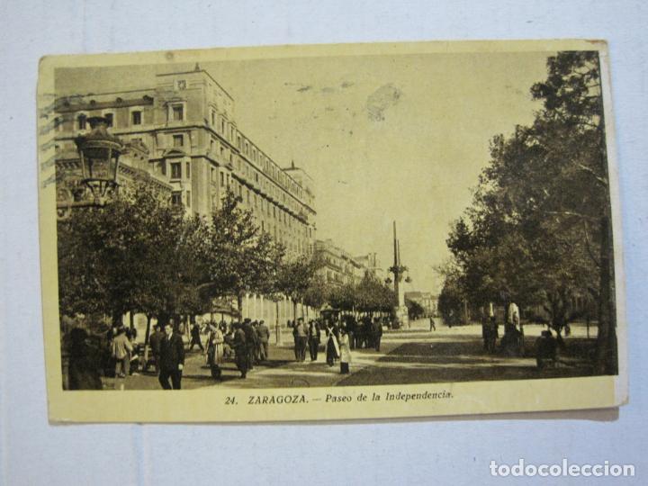 Postales: ZARAGOZA-PASEO DE LA INDEPENDENCIA-ARRIBAS-24-POSTAL ANTIGUA-(74.523)
