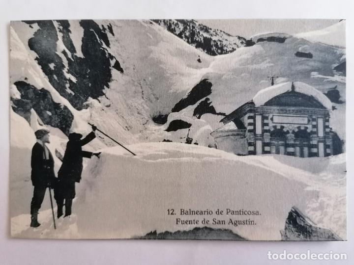 Postales: POSTAL BALNEARIO DE PANTICOSA, FUENTE DE SAN AGUSTIN, N&ordm; 12