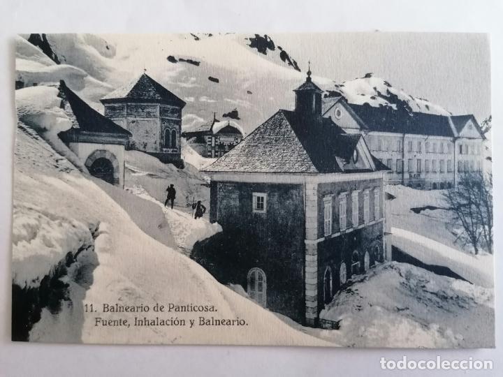 Postales: POSTAL BALNEARIO DE PANTICOSA, FUENTE, INHALACION Y BALNEARIO, N&ordm; 11