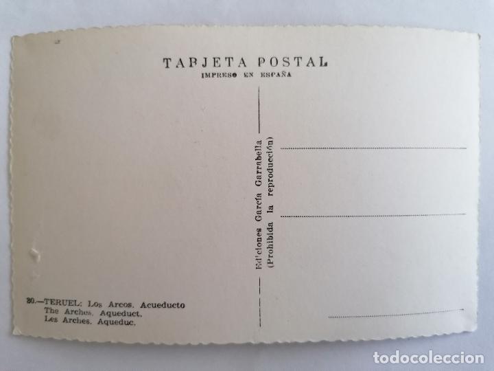 Postales: POSTAL TERUEL, LOS ARCOS, ACUEDUCTO - Foto 2