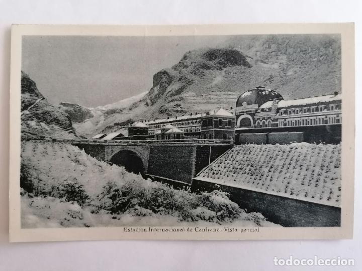 Postales: POSTAL ESTACION INTERNACIONAL DE CANFRANC, VISTA PARCIAL