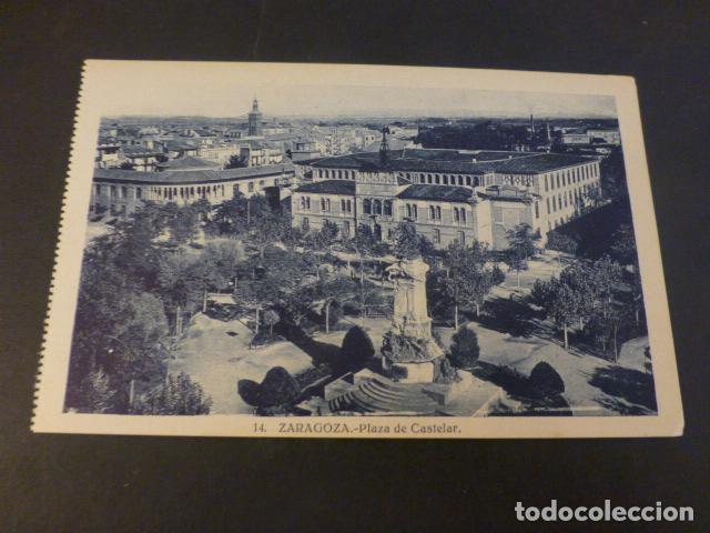 Postales: ZARAGOZA PLAZA DE CASTELAR - Foto 1